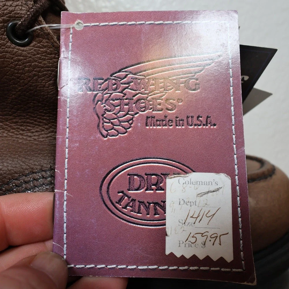 Red Wing SuperSole 1414 Work Boots Mens 9.5 D Brown Leather Gore-Tex Waterproof